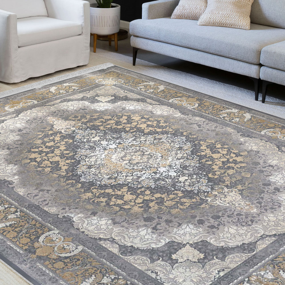 فرش نگین یاسمن مشهد 1200 شانه - 2 رنگ